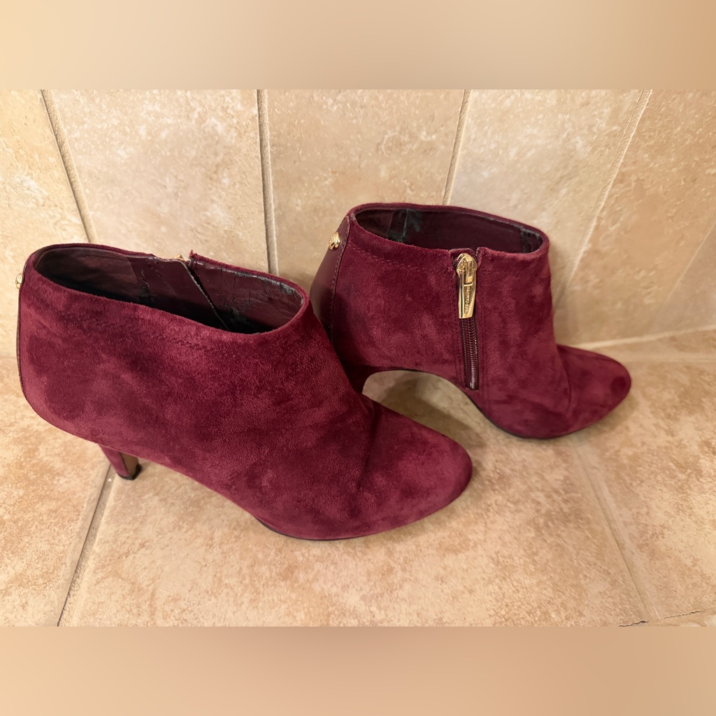 Vince Camuto Rich Burgundy Ankle Booties